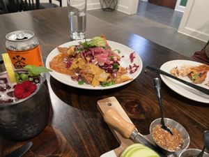 Wonton nachos  at Botanical Plant-Based Fare in Charlottesville