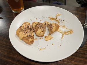 Delicious potato things  at Botanical Plant-Based Fare in Charlottesville