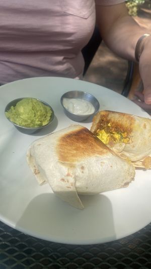 Breakfast burrito   at Botanical Plant-Based Fare in Charlottesville