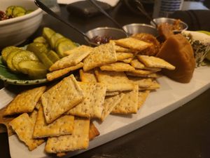 I've had the concept of a vegan charcuterie board on my mind for some time now and when I saw this on the menu I knew I had to try it. at Botanical Plant-Based Fare in Charlottesville