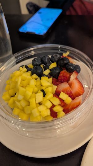 Fruit bowl at Botanical Plant-Based Fare in Charlottesville