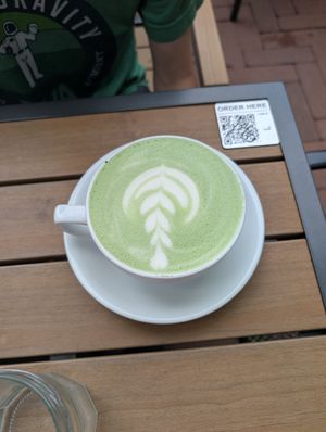 Matcha Latte at Botanical Plant-Based Fare in Charlottesville