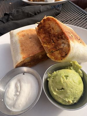 Brunch burritoos  at Botanical Plant-Based Fare in Charlottesville
