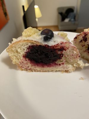 Blueberry Cheesecake doughnut  at Sammys Berliner Donuts in Berlin