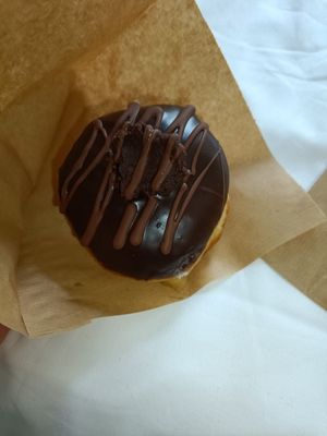Vegan chocolate donut at Sammys Berliner Donuts in Berlin