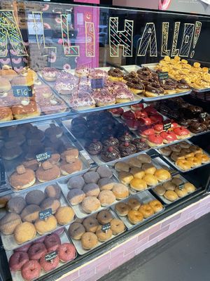 Beautiful treats - cinnamon rolls and carrot cake special donuts too x   at Sammys Berliner Donuts in Berlin