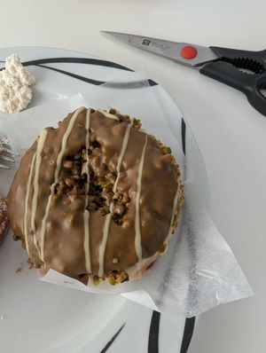 Pistachio donut at Sammys Berliner Donuts in Berlin
