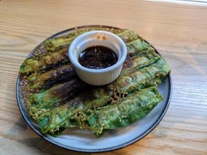 Vegan potstickers (dumplings) at nihao YAO in Copenhagen