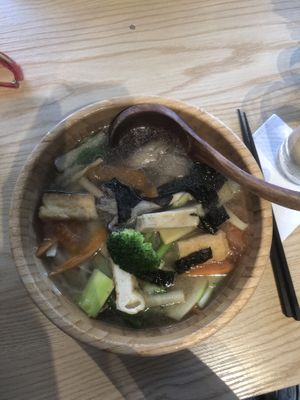 Vegan noodle soup  at nihao YAO in Copenhagen