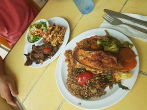 Good portion sizes for little money at Ananda Restaurante Vegetariano in Santo Domingo