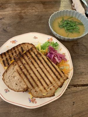 Grilled Cheesee  at Enfants Terribles Café in Rennes