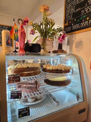 Pastries at Enfants Terribles Café in Rennes