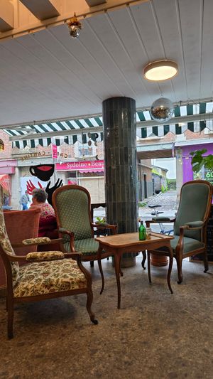 Interior at Enfants Terribles Café in Rennes