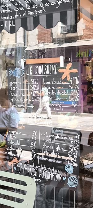 Menu as of July 2026 at Enfants Terribles Café in Rennes