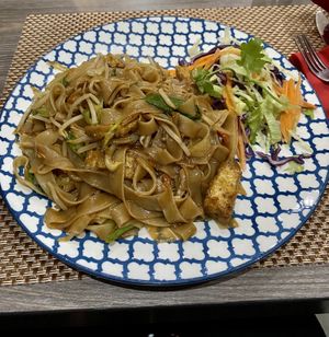 Pad see ew (ask for no egg!)  at Thai Oriental in Cleethorpes