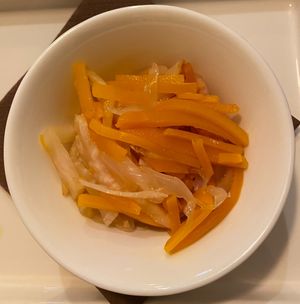 Agrodolce vegetables   at Fermenteria in Bassano Del Grappa