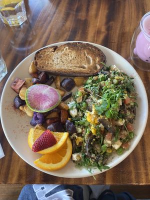 Vegan tofu “omelette”  at Son and Garden in Menlo Park