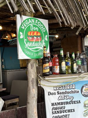 Vegan food 🌱  at Don Sanduchito in Puerto Villamil