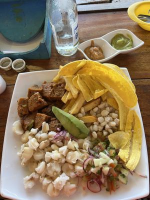 Fritada Ecuatoriana  at Don Sanduchito in Puerto Villamil