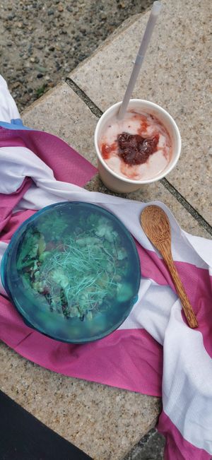 Takeout format for zero waste at WHY BOWL l 大阪市 in Osaka