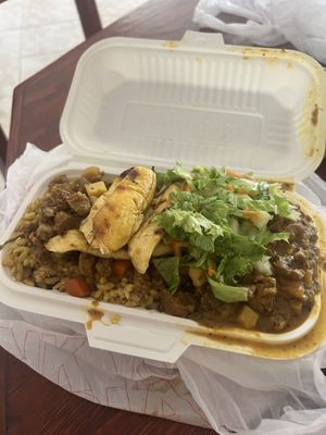 Medium box with extra Plantain   at De Ultimate in Bridgetown