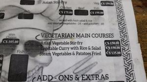 The veg options. at Don Jack's in Leon