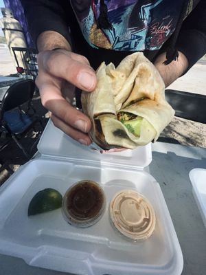 Burrito is MASSIVE (and delicious)  at Taco Stop in Tucson