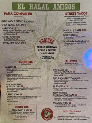 Vegan Potato Tacos, Vegan Enchiladas, Guac & Chips  at El Halal Amigos in San Jose