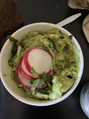 Fresh guacamole   at El Halal Amigos in San Jose