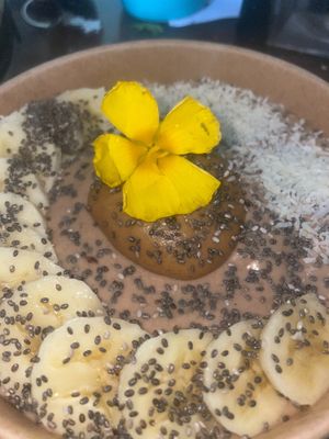 cacao + peanut butter smoothie bowl at Green Hearts - Maybe closed in Coco