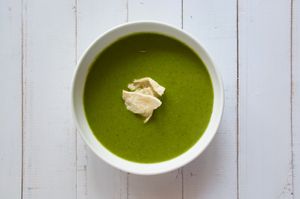 drumstick leaf soup at Svah Express in Chennai