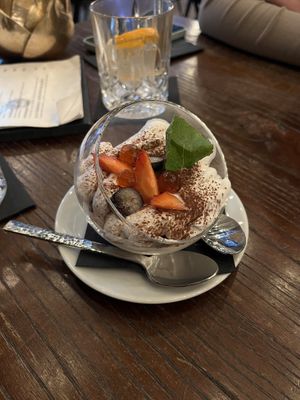 aperol tiramisu   at Twenty Two in Dresden