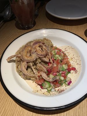 One of the main dishes   at NENI in Amsterdam