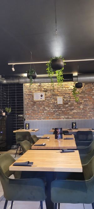 Inside at Gyozilla Ramen in Gdansk