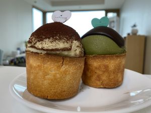 Tiramisu and chocolate matcha!  at Pan Honesta 빵어니스타 - Itaewon in Seoul