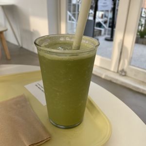 Matcha tofu shake, good!  at Pan Honesta 빵어니스타 - Itaewon in Seoul