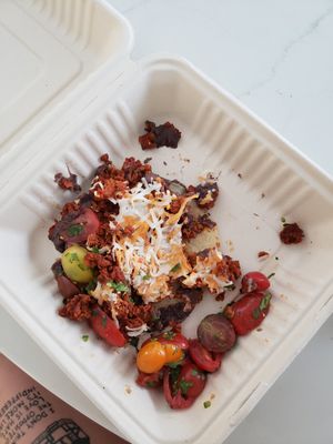 tofu chorizo rancheros (already ate one😄) at Blvd Cafe in Sarasota