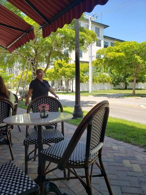 café table and chairs! at Blvd Cafe in Sarasota