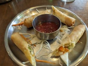 Veg frühlingsrollen at Saravanaa Bhavan in Munich