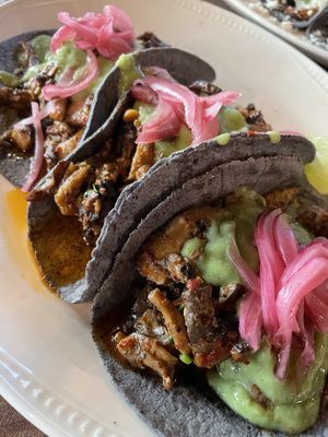 Mushroom tacos 🍄   at Pepe & Lela's Eatery in Burlington