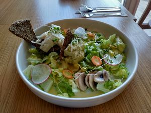 Deconstructed burger. I loved the crackers at Inward in Tunis