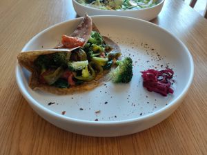 Crepe lightly cooked at Inward in Tunis