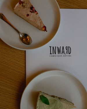 Raw cheesecake, different flavours.  at Inward in Tunis