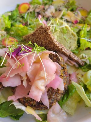 The raw burger - great taste and texture at Inward in Tunis