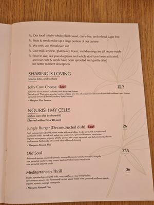 Menu 1 at Inward in Tunis