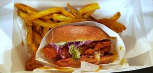 Pic stollen from vegan FB group. OP, highly recommends!   at Twist Hot Chicken in Peoria