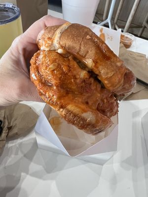 Vegan hot chicken sandwich  at Twist Hot Chicken in Peoria