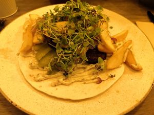 Tempeh at Meet Vegano in Malaga