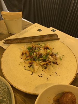 Spicy gyoza  at Meet Vegano in Malaga