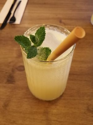Lemonade at Meet Vegano in Malaga